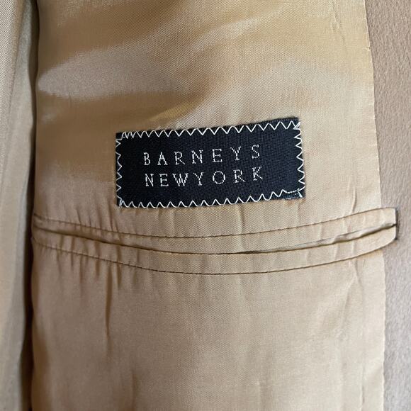 Armani Collezioni 100% Cashmere Blazer Jacket Camel Tan Barney's NY Career 10 M - Picture 4 of 8